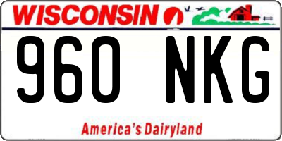 WI license plate 960NKG