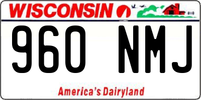 WI license plate 960NMJ