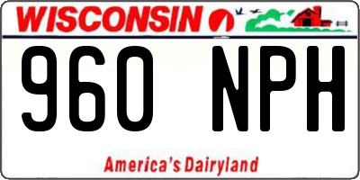 WI license plate 960NPH