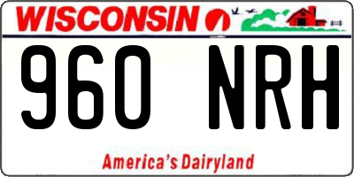 WI license plate 960NRH