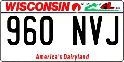 WI license plate 960NVJ