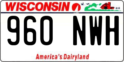 WI license plate 960NWH