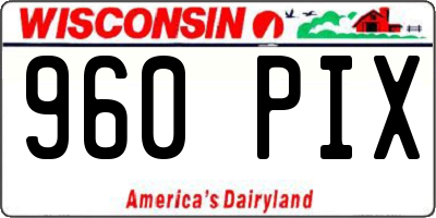 WI license plate 960PIX