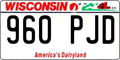 WI license plate 960PJD