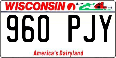 WI license plate 960PJY