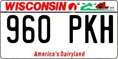 WI license plate 960PKH