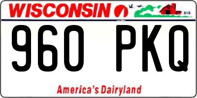 WI license plate 960PKQ