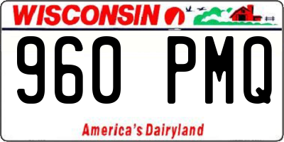WI license plate 960PMQ