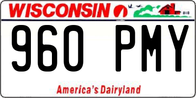 WI license plate 960PMY