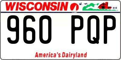 WI license plate 960PQP
