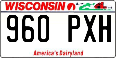WI license plate 960PXH