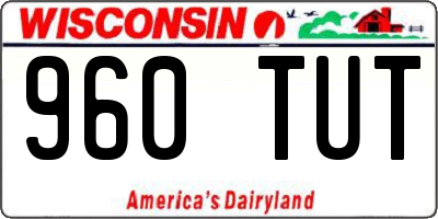 WI license plate 960TUT