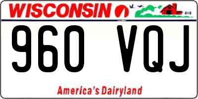 WI license plate 960VQJ