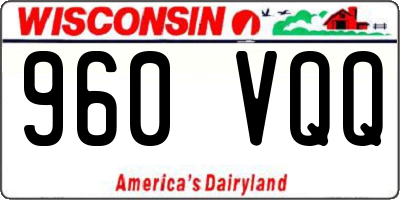 WI license plate 960VQQ