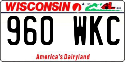 WI license plate 960WKC