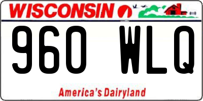 WI license plate 960WLQ