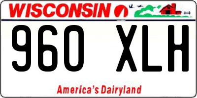 WI license plate 960XLH