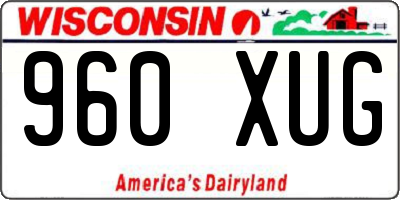 WI license plate 960XUG