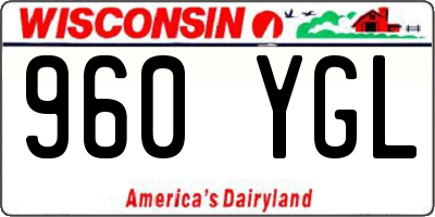 WI license plate 960YGL