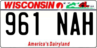 WI license plate 961NAH