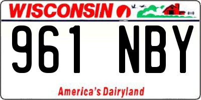 WI license plate 961NBY