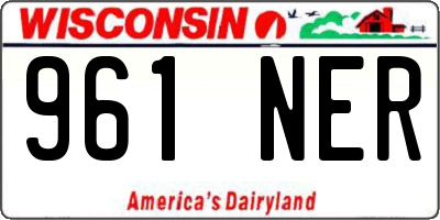 WI license plate 961NER