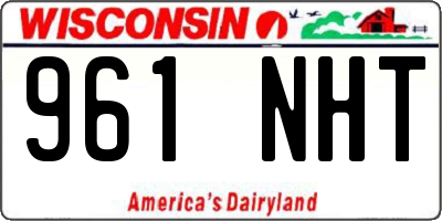 WI license plate 961NHT