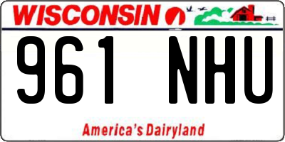 WI license plate 961NHU