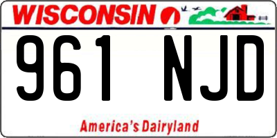 WI license plate 961NJD