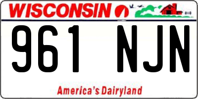 WI license plate 961NJN