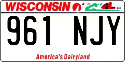 WI license plate 961NJY