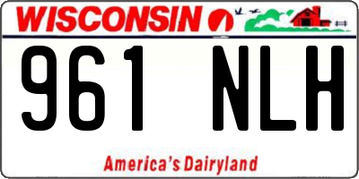 WI license plate 961NLH
