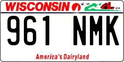 WI license plate 961NMK