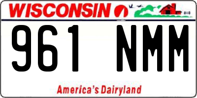 WI license plate 961NMM