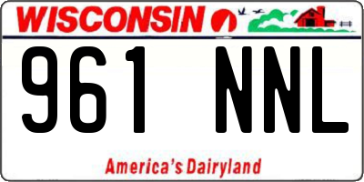 WI license plate 961NNL