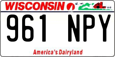WI license plate 961NPY