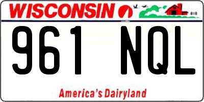 WI license plate 961NQL