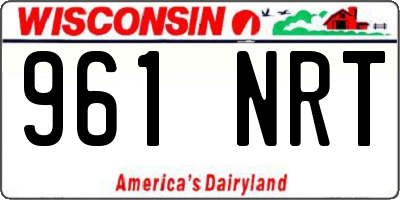 WI license plate 961NRT