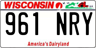 WI license plate 961NRY