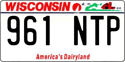 WI license plate 961NTP