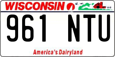 WI license plate 961NTU