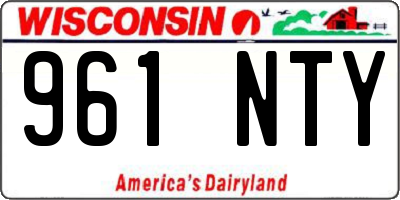 WI license plate 961NTY