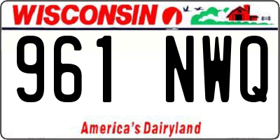 WI license plate 961NWQ