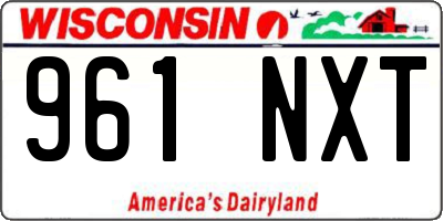 WI license plate 961NXT