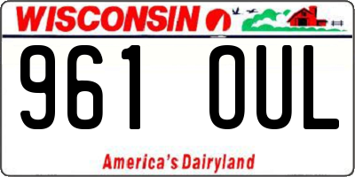 WI license plate 961OUL