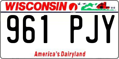 WI license plate 961PJY