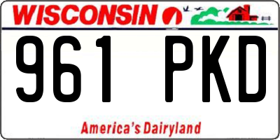 WI license plate 961PKD