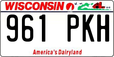 WI license plate 961PKH