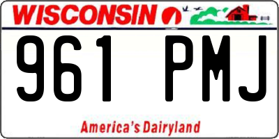WI license plate 961PMJ