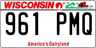 WI license plate 961PMQ